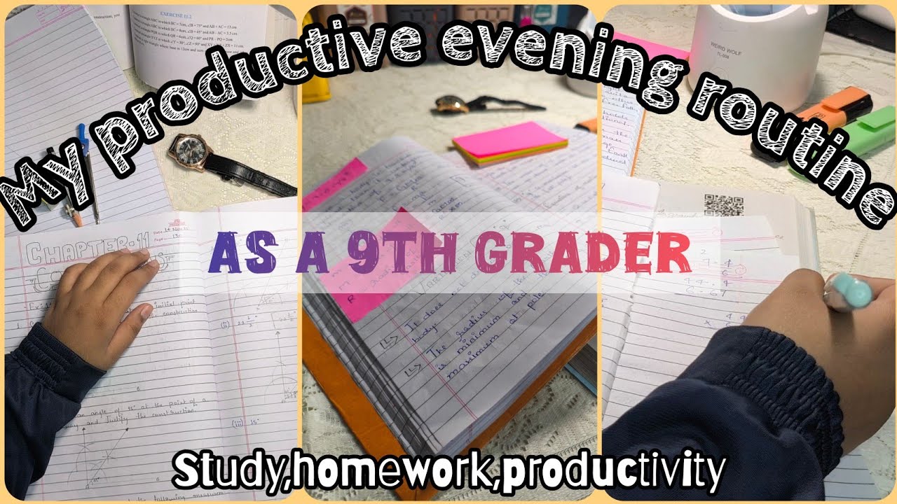 ✨🌙Productive Evening Routine 🎀🙃|as a 9th grader|Creative Charvi