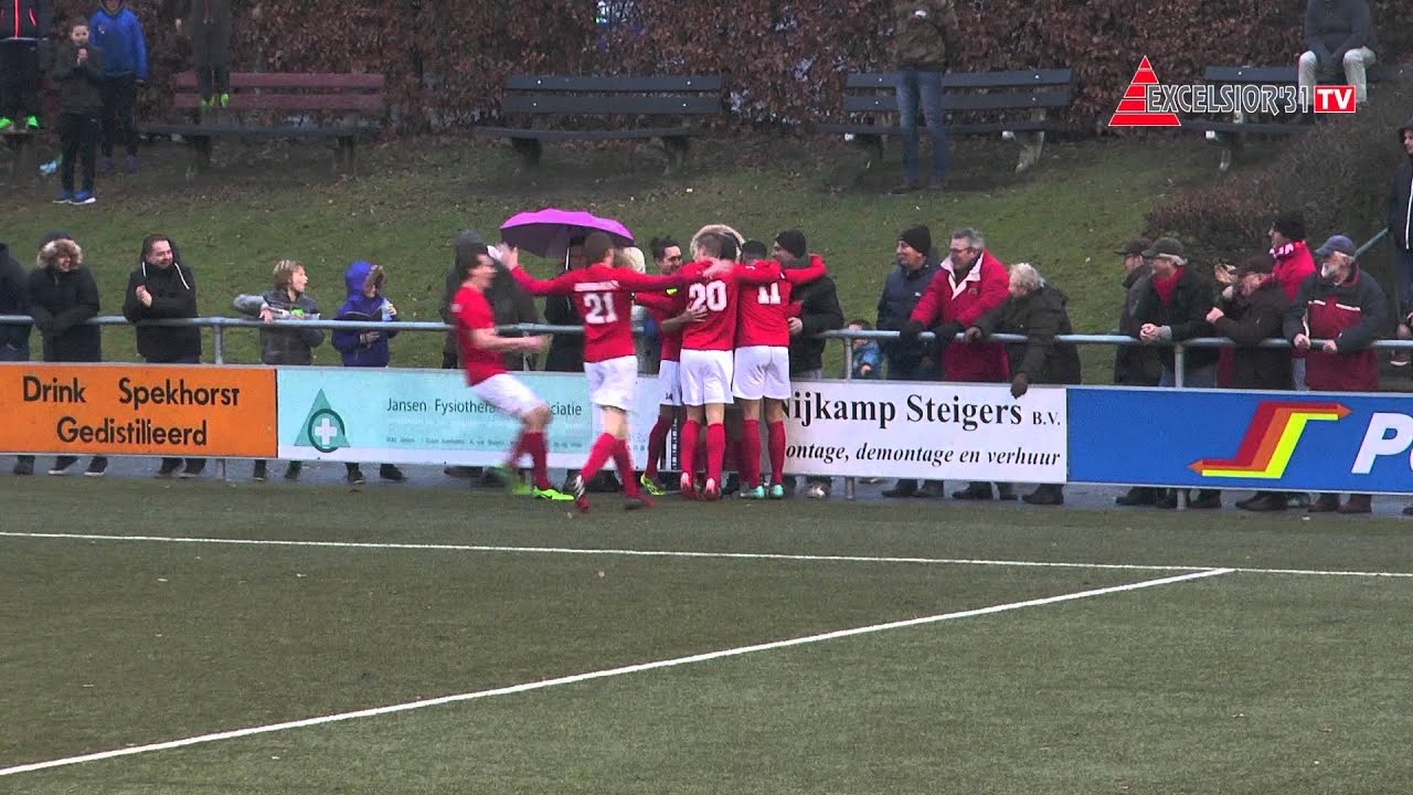Winnende treffer Gradus Hempenius, Excelsior'31 - SVZW