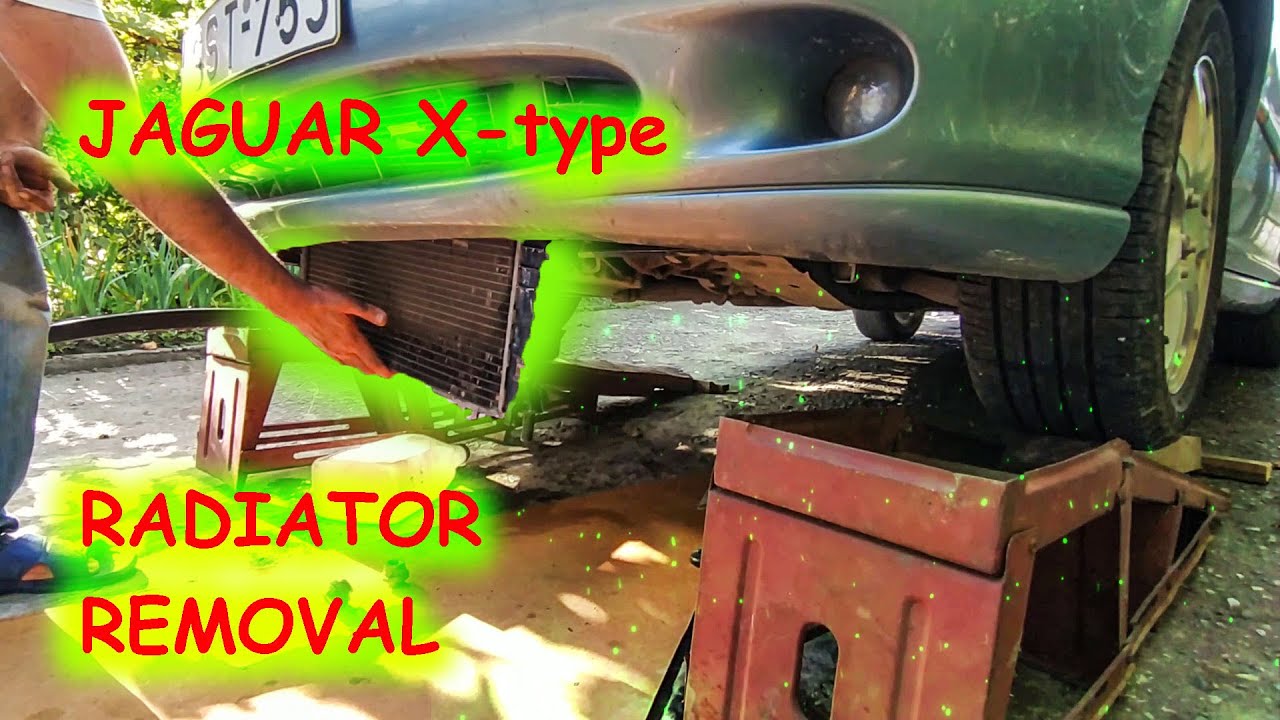 Снятие радиатора Jaguar X-type