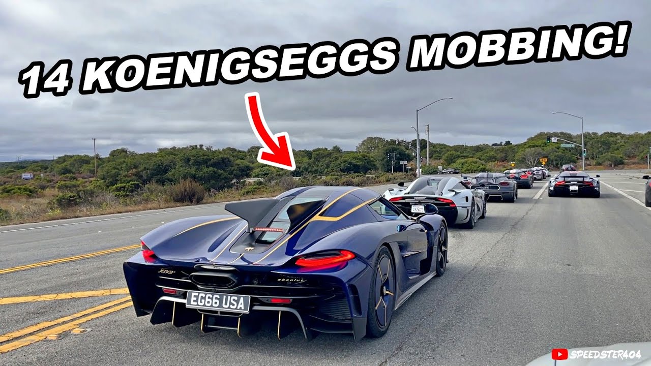 Chasing 14 Koenigseggs! BRUTAL Acceleration Sounds | Jesko, CC850, Agera RS, Regera
