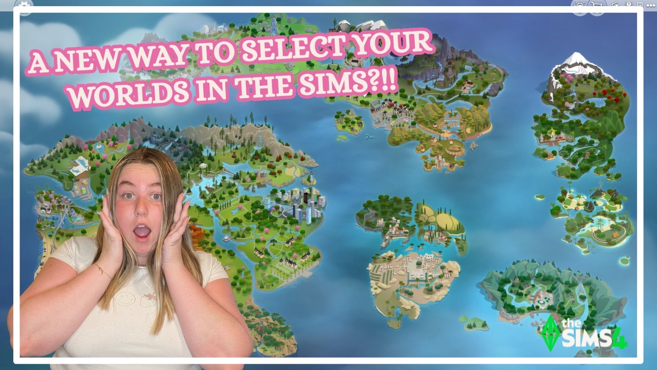 🌎 ВСЕ миры Sims 4 на ОДНОЙ карте?! Этот новый мод МЕНЯЕТ ВСЁ! ✨