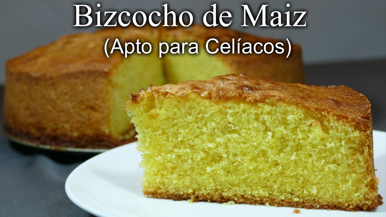 Bizcocho de Maiz (Apto para Celíacos) - Receta casera fácil