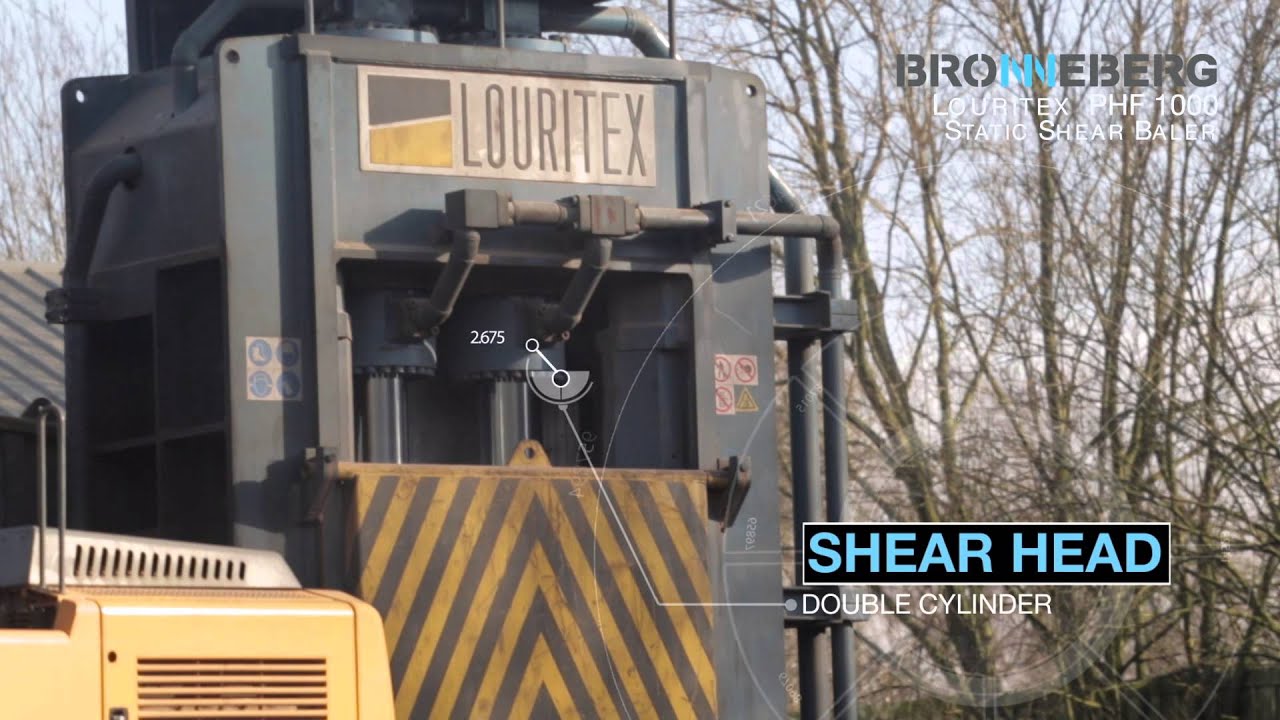 Scrap Shear Bronneberg Louritex  Schrottschere - Presse Cisaille ferrailles - Skrotsax - Prasonożyce