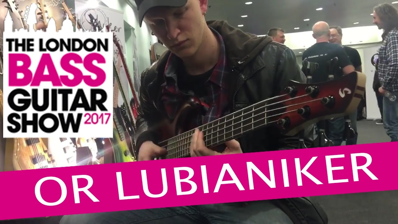 Or Lubianiker at the London Bass Guitar Show 2017