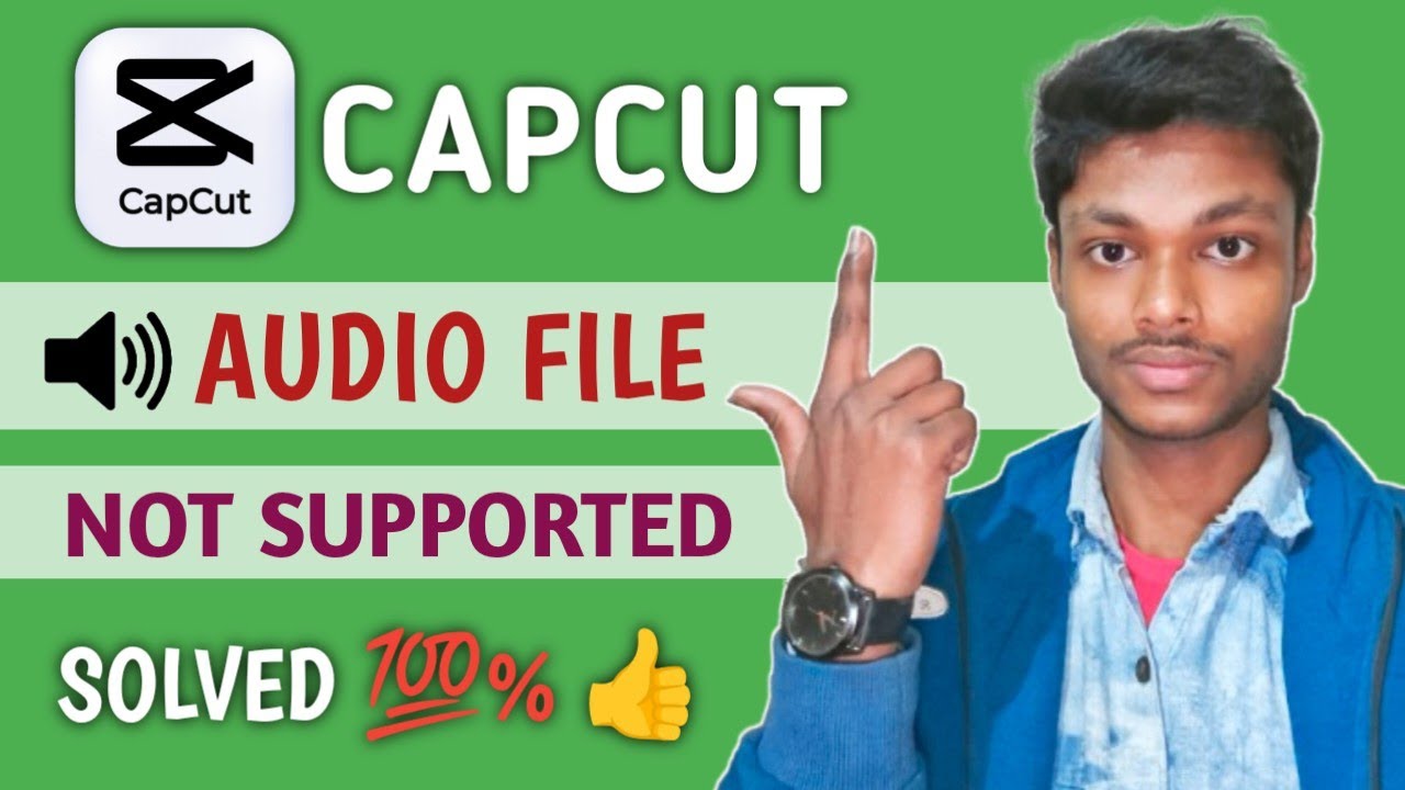 CapCut audio file not supported | How to import audio file in Capcut | Import audio in CapCut #tech