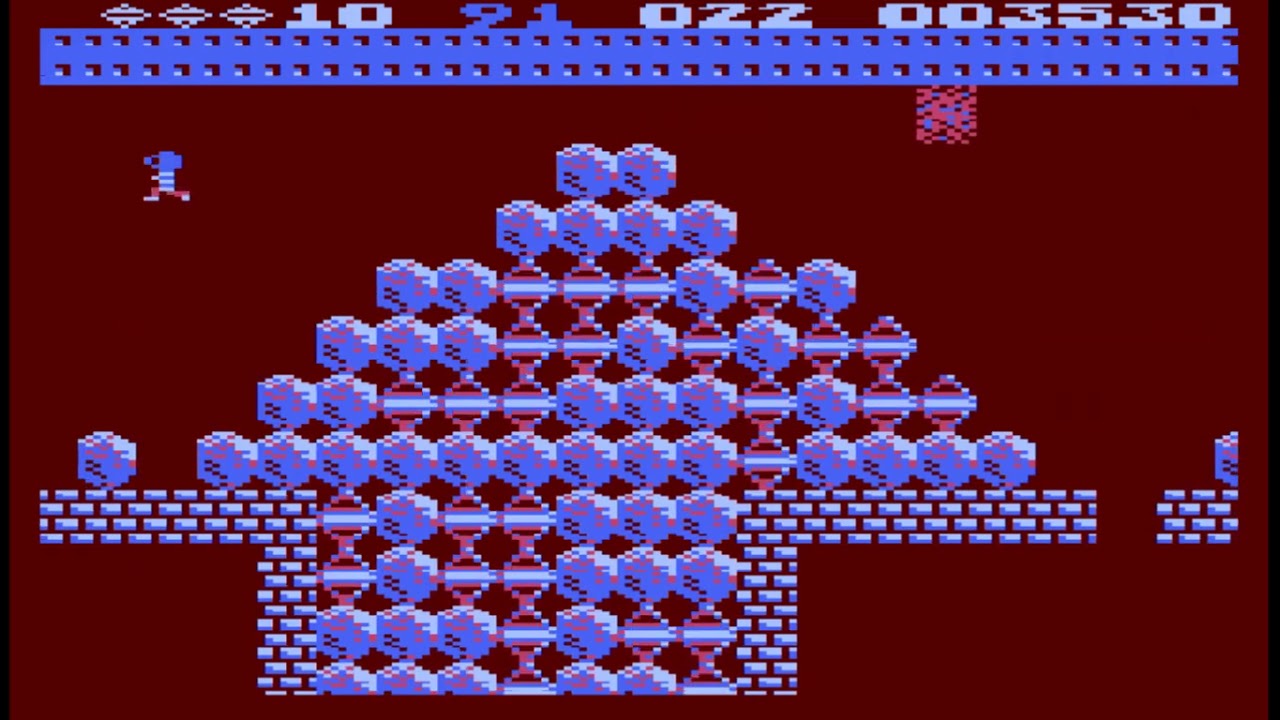 Atari 800XL Longplay: Boulder Dash (difficulty level 5)