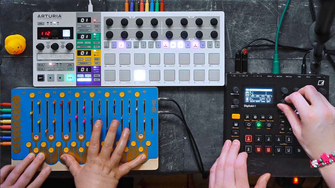 Landscape Noon // Digitakt II (feat. HexCells) - 112 to 201 BPM Experimental Techno