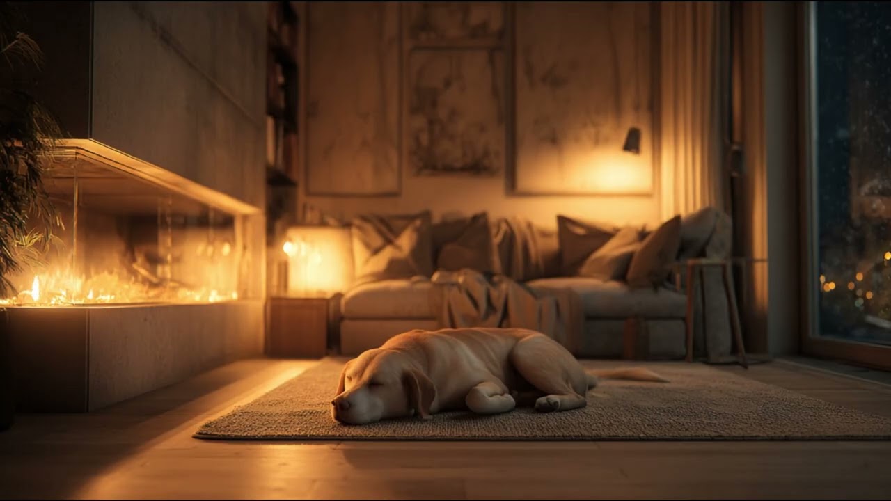 Sleepy Dog Lofi 🐕 Cozy Lofi Piano with a Sleeping Dog