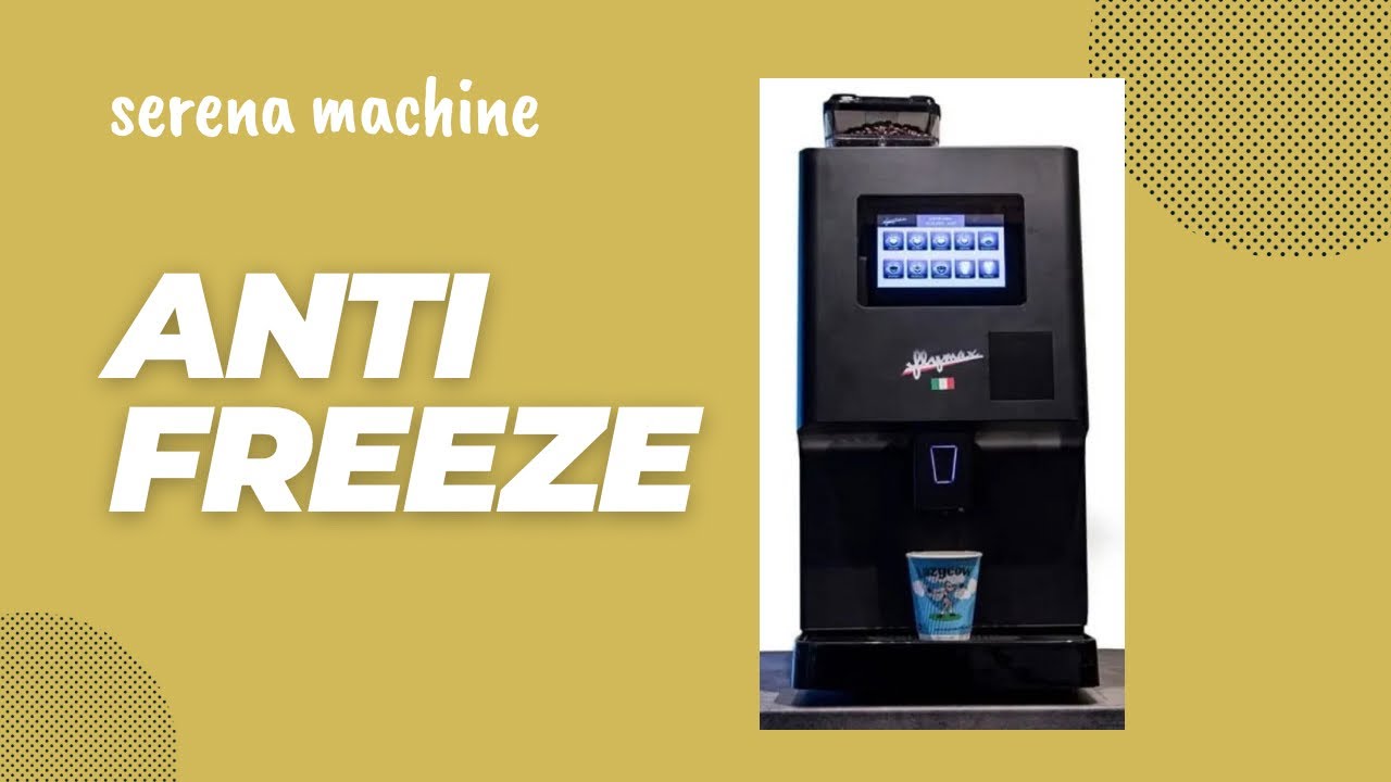 How to anti freeze a Serena coffee machine