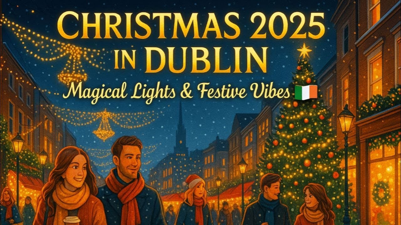 Christmas 2025 in Dublin City | Dublin City Christmas Vibes 2025 |Christmas Lights in Dublin 2025🎄|