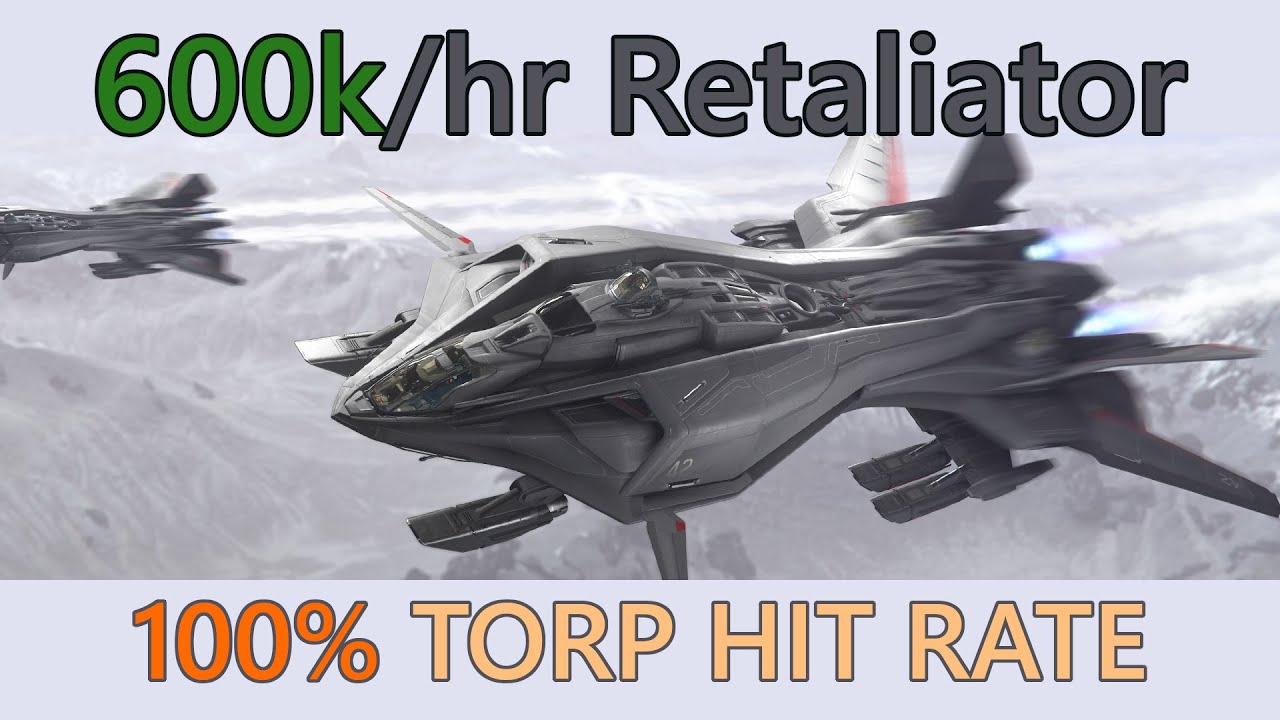 Star Citizen 3.19.1 - Making 600k/hr with a Retaliator [unedited]