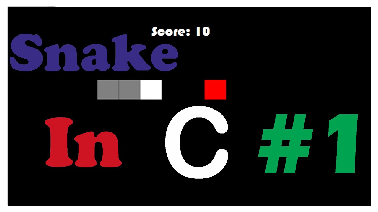 Snake Programmieren | Tutorial in C | Part #1 [Deutsch][German]