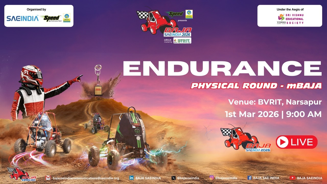 Endurance Live | mBAJA SAEINDIA 2026