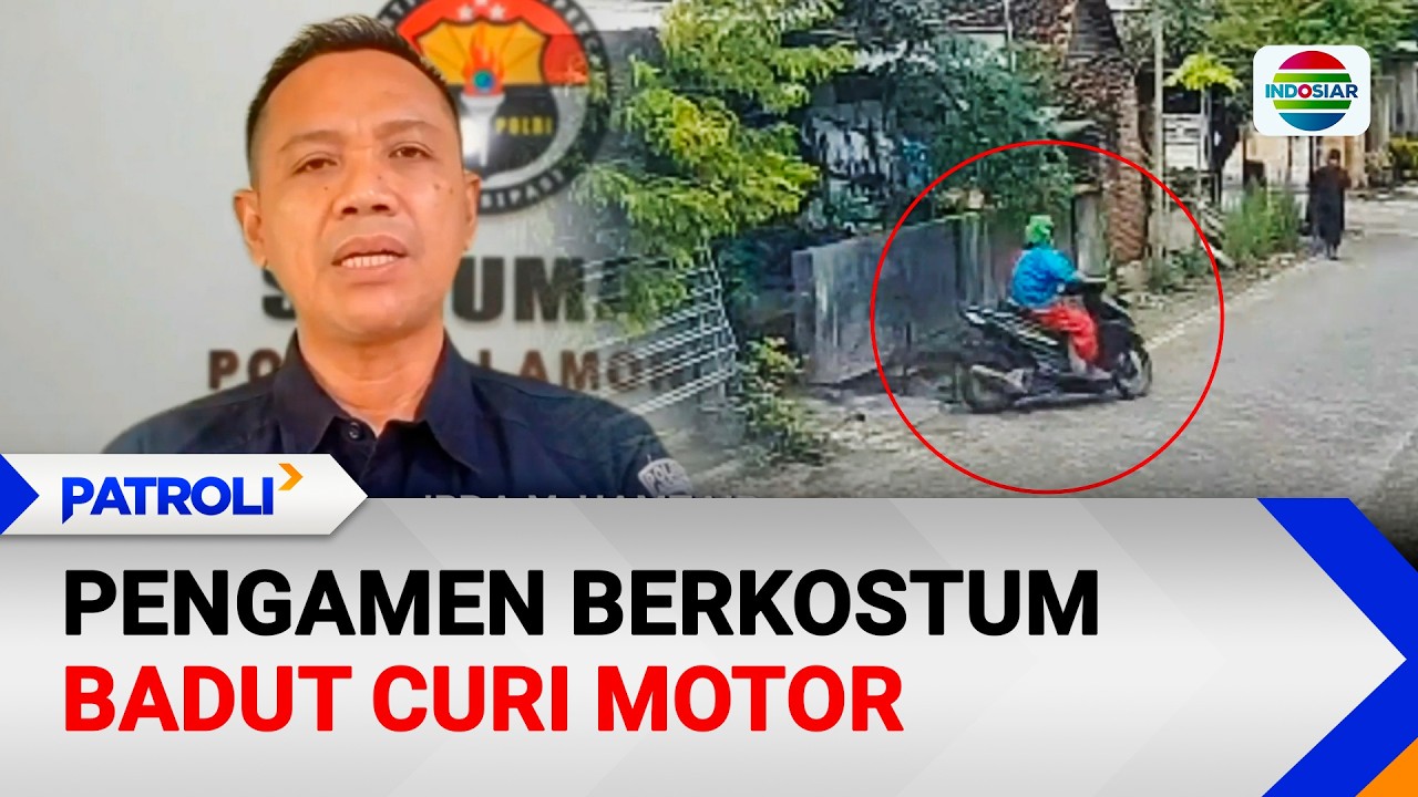 Pengamen Berkostum Badut Curi Motor | Patroli