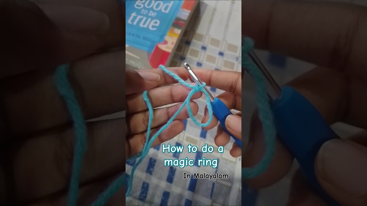 how to do a very easy magic ring in Malayalam 