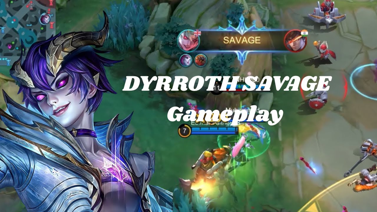 Dyrroth Savage + Maniac Gameplay !!! Intense Battle !!! - Best Build - Mobile Legends 