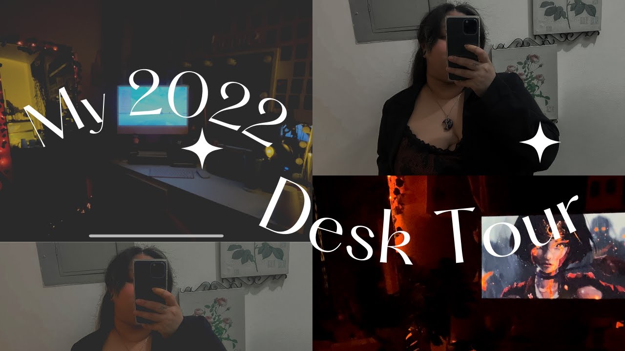 my 2022 desk tour! cozy and functional retro setup| Apple M1chip, stationery, anime inspired