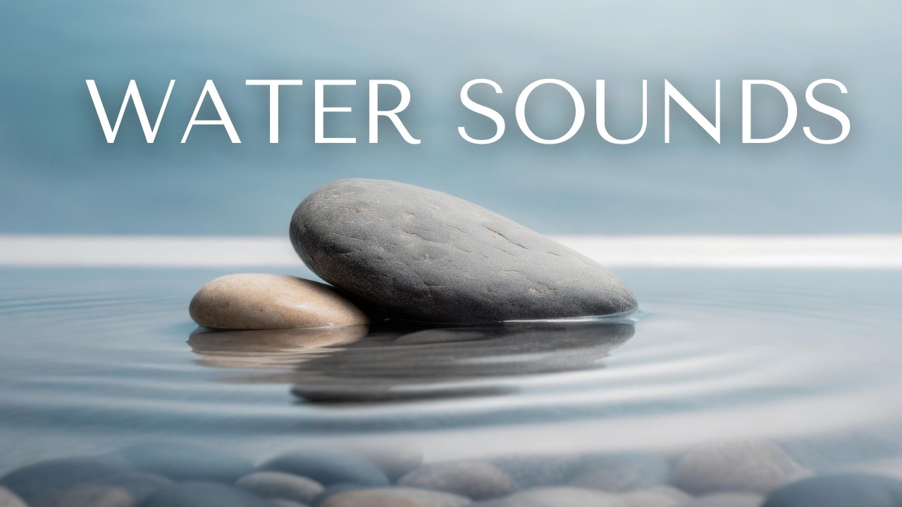 Water Stream Sounds with Calming Music 💧for Sleep & Relaxation #relaxingmusic