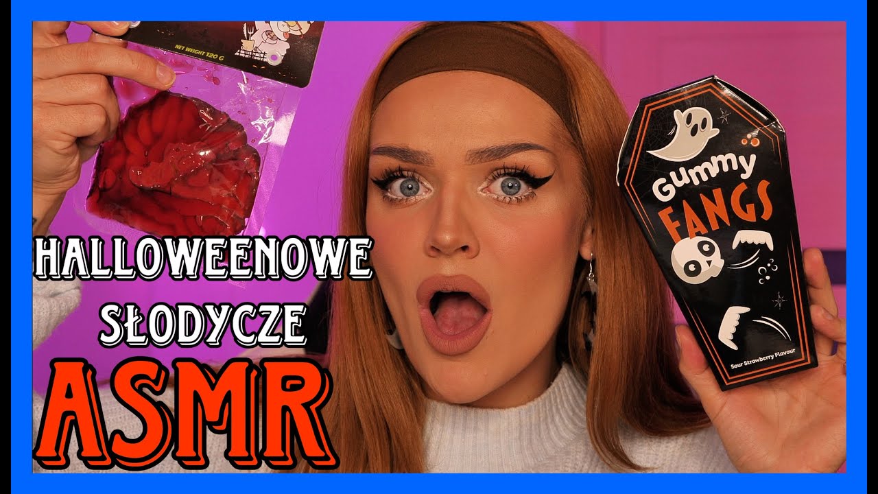 😴ASMR🧠JEM MÓZG🤯SŁODYCZE HALLOWEENOWE🎃