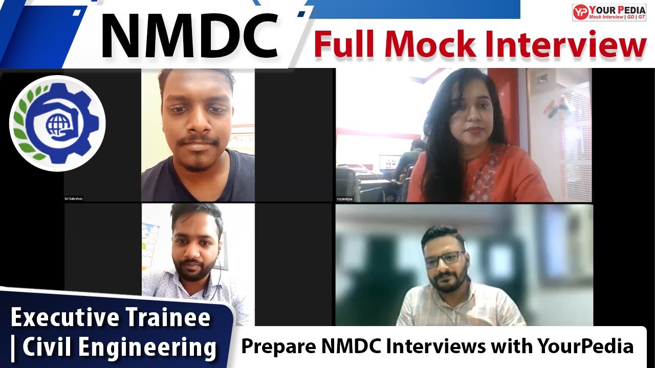 NMDC Full Mock Interview for Executive Trainee | CE | Prepare NMDC interview with YourPedia