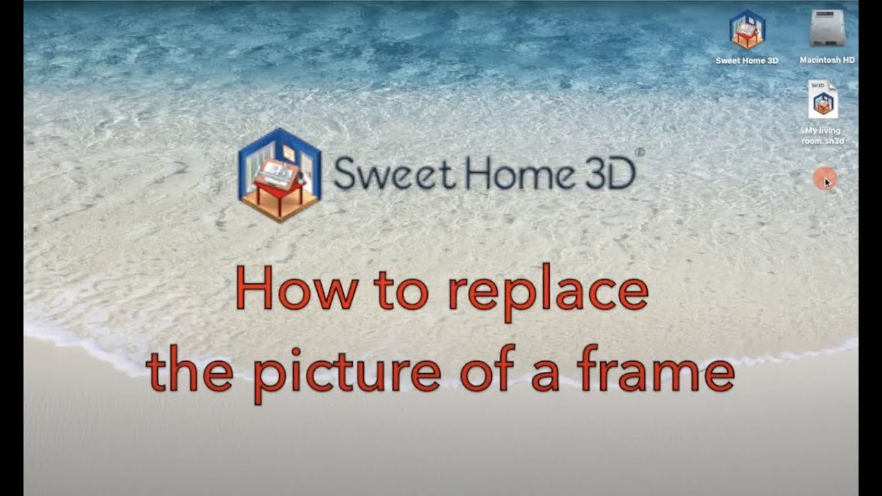 Replace a Frame Picture in Sweet Home 3D