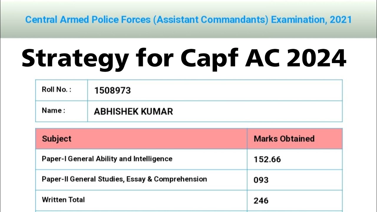 Capf AC 2024 Paper 1 Strategy | Booklist for Capf AC Paper 1 #capfbooks #capfpaper1