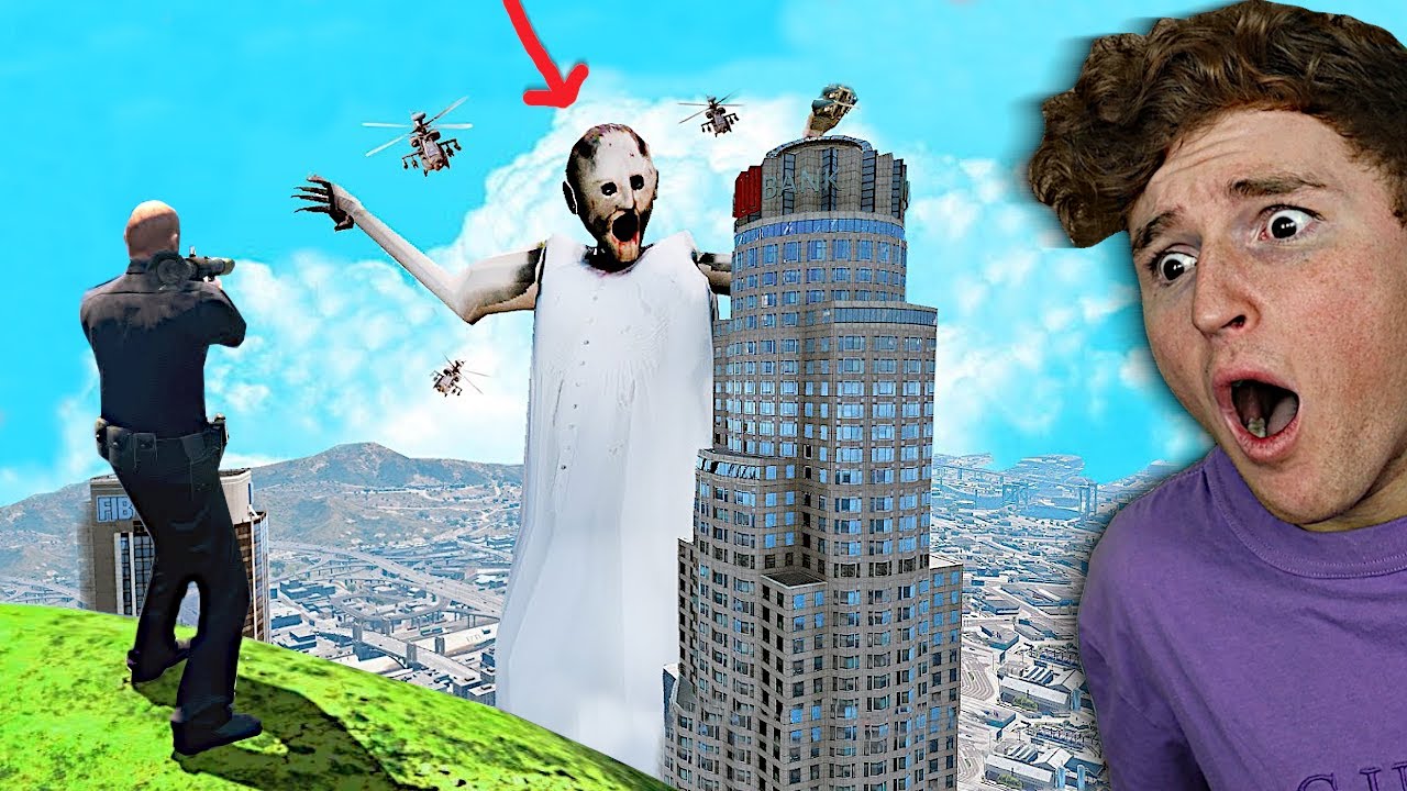 Я нашел жуткую бабулю в GTA 5.. (Моды)