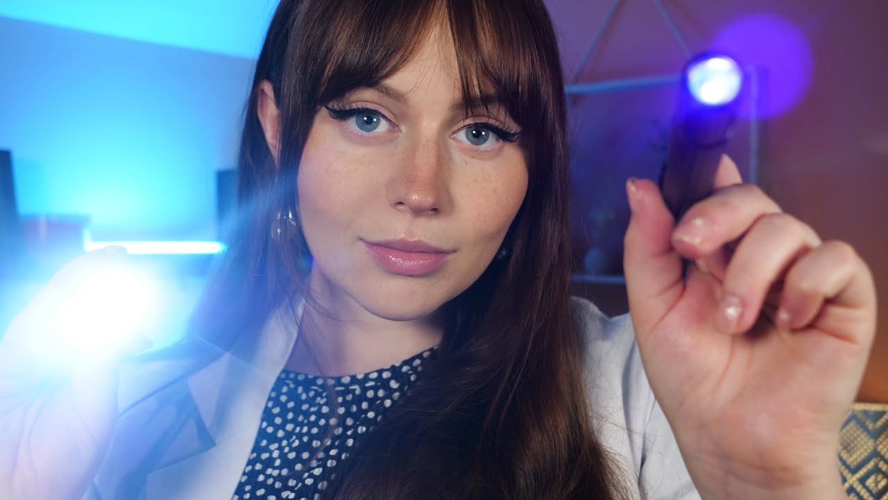 ASMR Realistic Eye Exam - Lense 1 or 2? Follow the Light