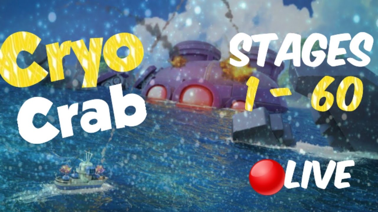 🔴 Live l Stage 1 - 70  l CRYO ❄ Crab l BoomBeach | Mega crab.
