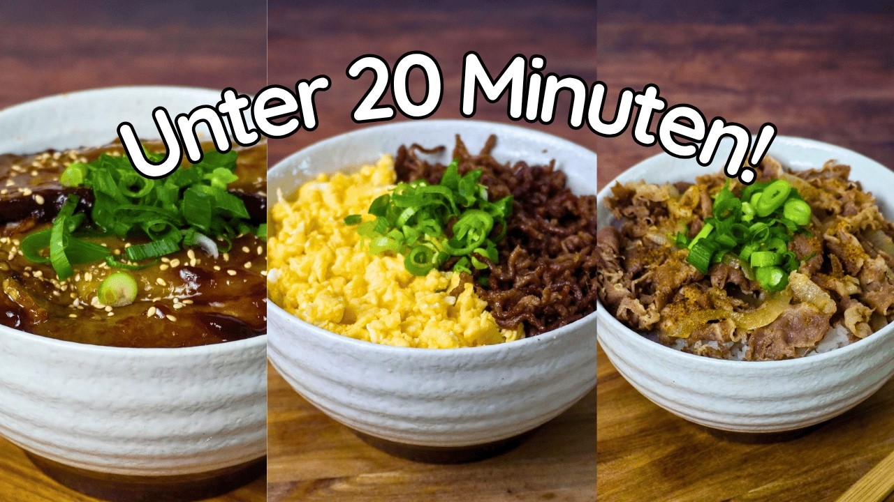3 japanische Reisbowl Rezepte, die du jede Woche machen willst