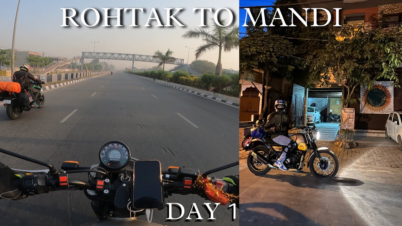 ZANSKAR VALLEY || DAY 1 RIDE ROHTAK TO MANDI || LADAKH 2022 || APRAMEYE VLOGS