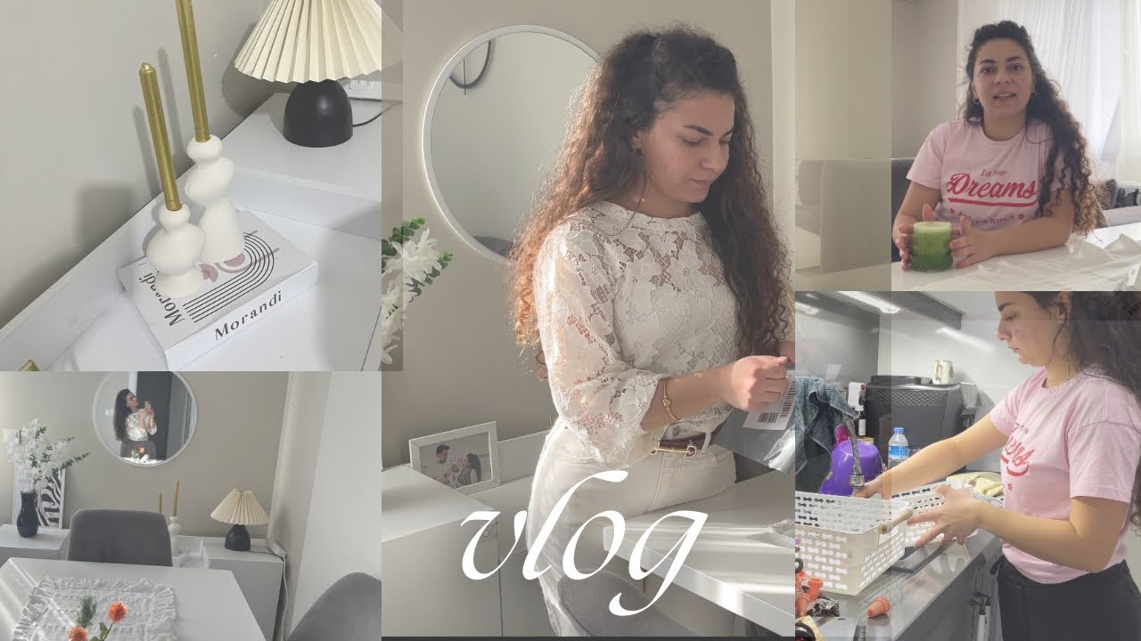 VLOG/Minimalist Dekoratif Ürünlerle Dekorasyon/Mutfak çekmecelerini temizliyorum🧼