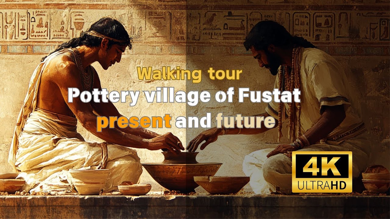 Fustat pottery Village in Cairo tour : A 4K Journey Through Ancient Egyptian Pottery