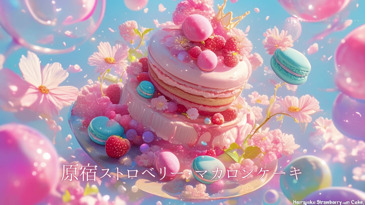 【フリーBGM/1時間】原宿ストロベリー・マカロンケーキ（作業用BGM/勉強用BGM/配信用BGM）