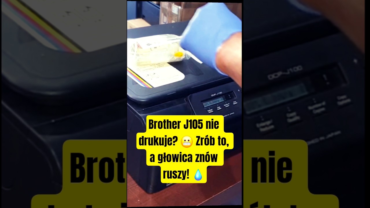 Udrożnij głowicę Brother J105 w minutę! 🔥 Prosty domowy sposób