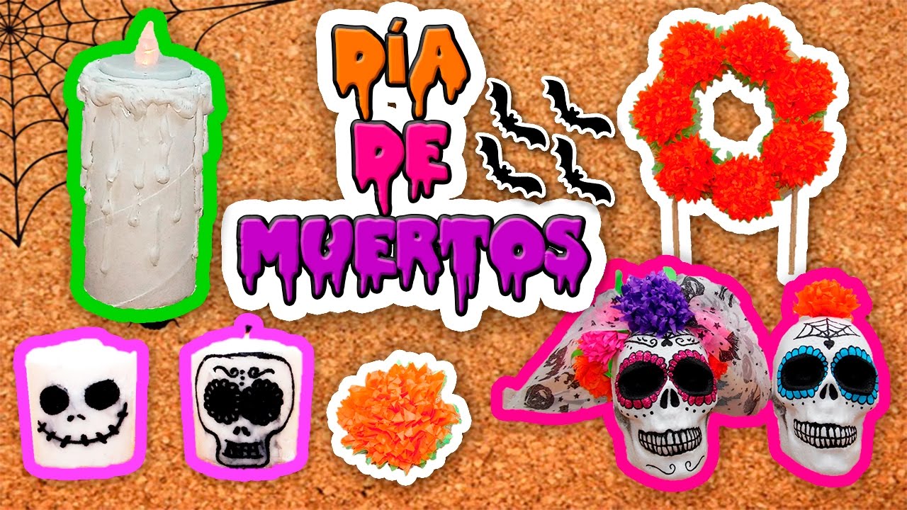 DIY | 5 Ideas para decorar tu ofrenda en día de muertos | Fácil | PumitaNegraArt🐾