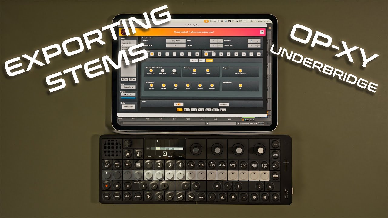 How I Export OP-XY Projects as Stems With Underbridge