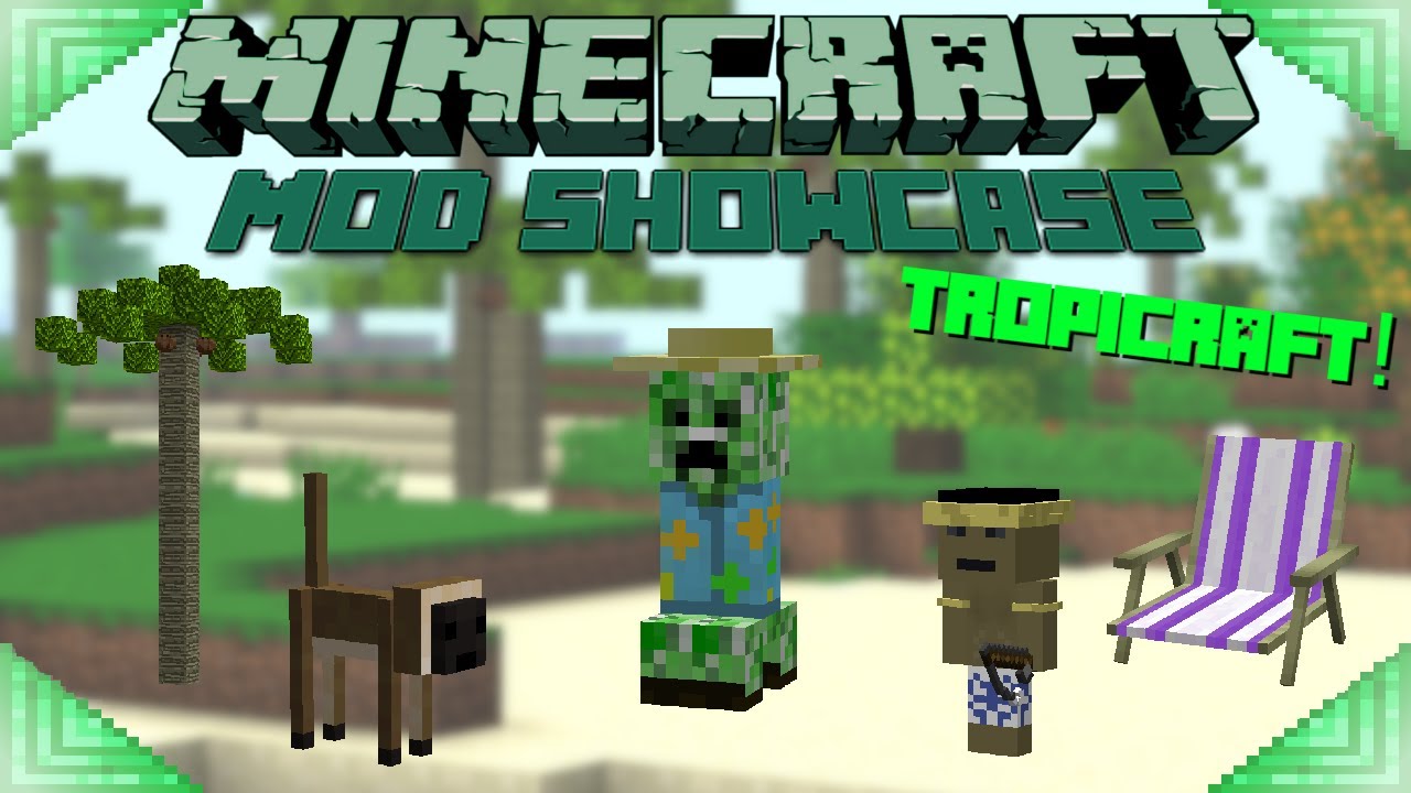 TROPICRAFT (Minecraft Mod Showcase) Tropical Dimension!