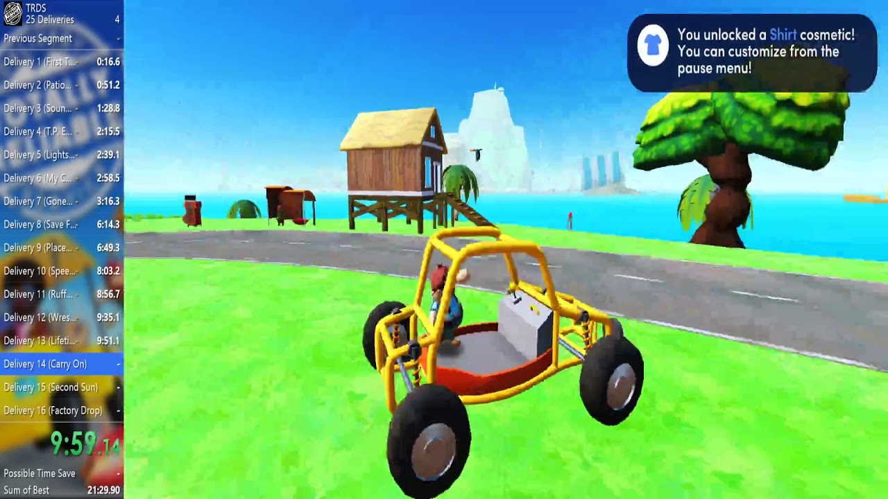 Totally Reliable Delivery Service Speedrun (25 Deliveries) 20:30.08
