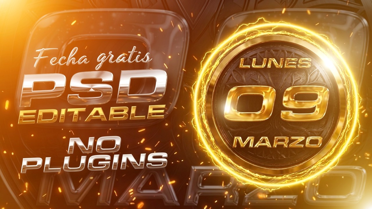 Бесплатный редактируемый PSD-макет даты для Photoshop — пошаговое руководство по использованию — ...