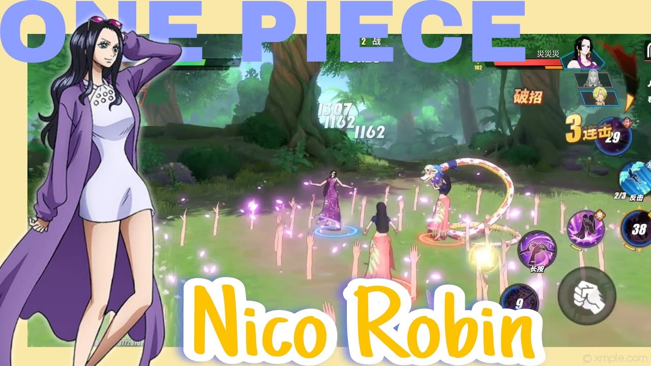 BEST WAIFU:NICO ROBIN 1VS3 PVP GAMEPLAY///ONE PIECE FIGHTING PATH|DEVIL CHILD|