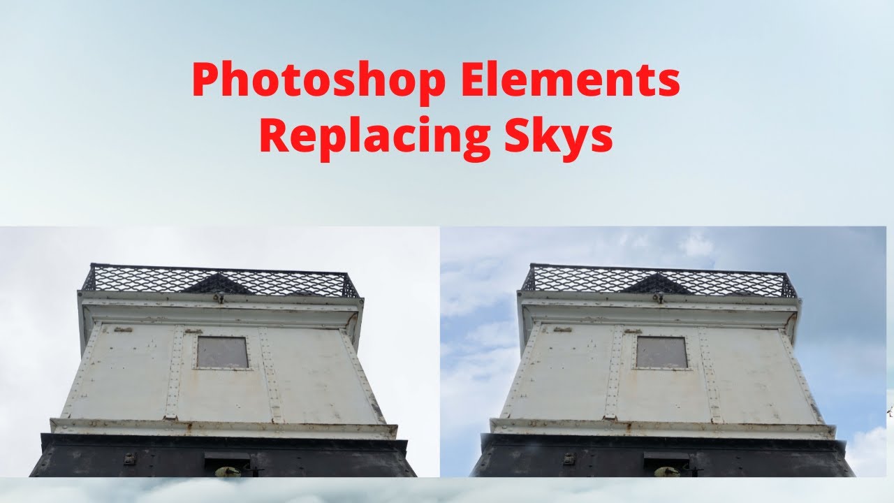 Photoshop Elements How To Replace Blown Out Skys