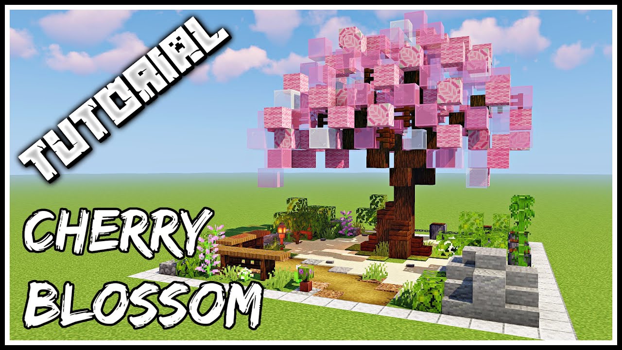 How To Build A Cherry Blossom Tree | Minecraft Tutorial