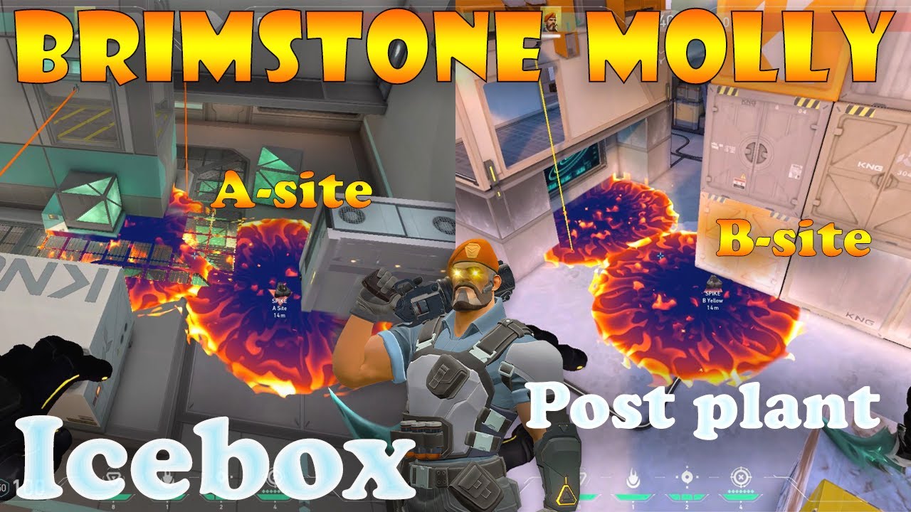 Top 15 Icebox Brimstone Post Plant Lineups | Brimstone Lineups Icebox | Valorant Tips and Tricks