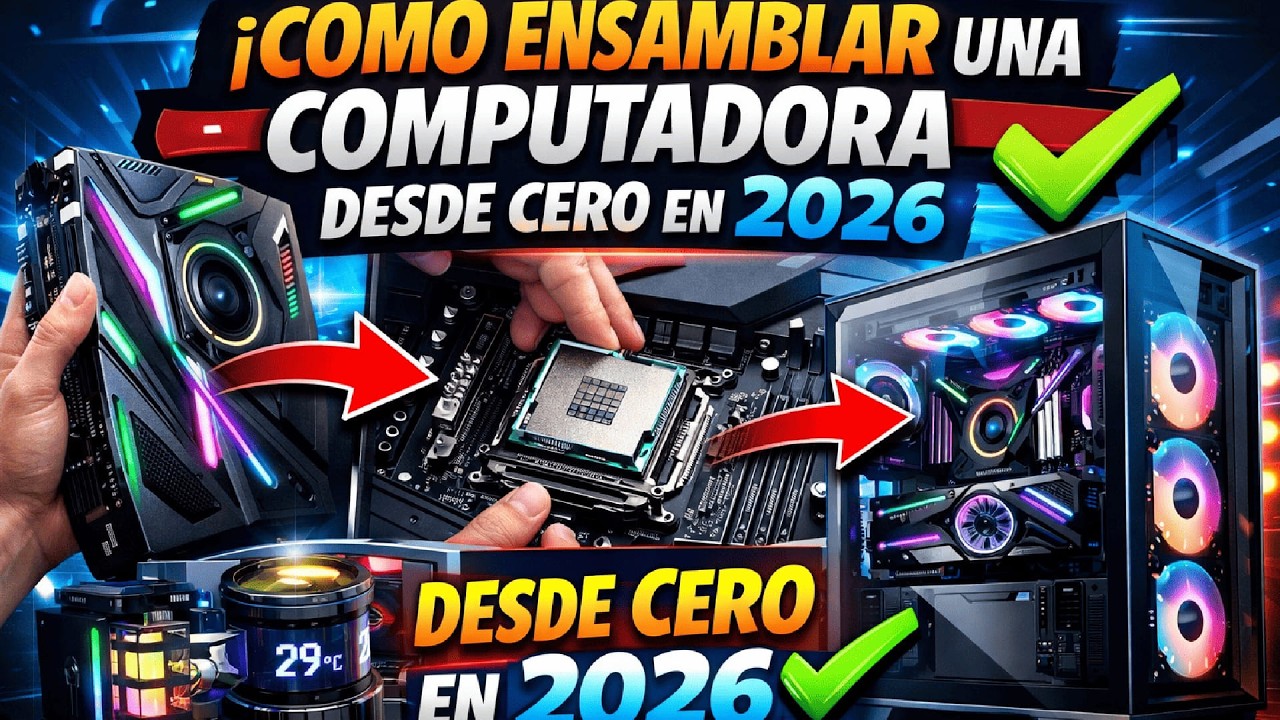 COMO ESAMBLAR UNA COMPUTADORA DESDE CERO EN 2026 ✅