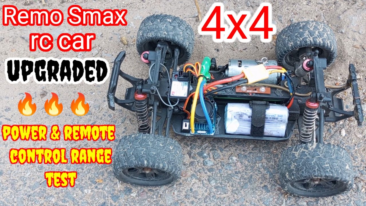 4wd rc truck test after upgrade | fs-gt2 transmitter range test | modified rc car testing