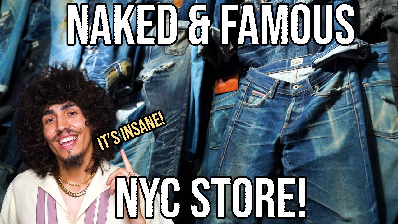 Inside Naked & Famous Denim's NYC Store | Buying Strong Guys, The Perfect Baggy Raw Denim!