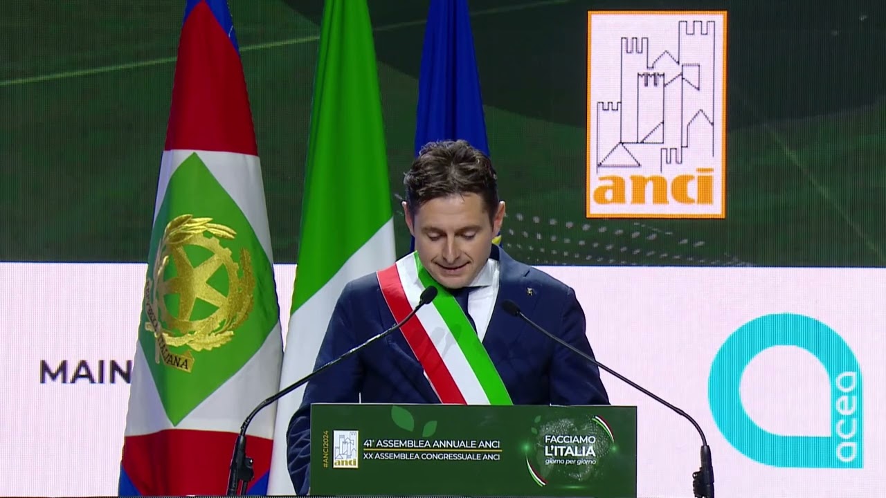 #Anci2024 - L'intervento del presidente del Consiglio nazionale Anci, Marco Fioravanti