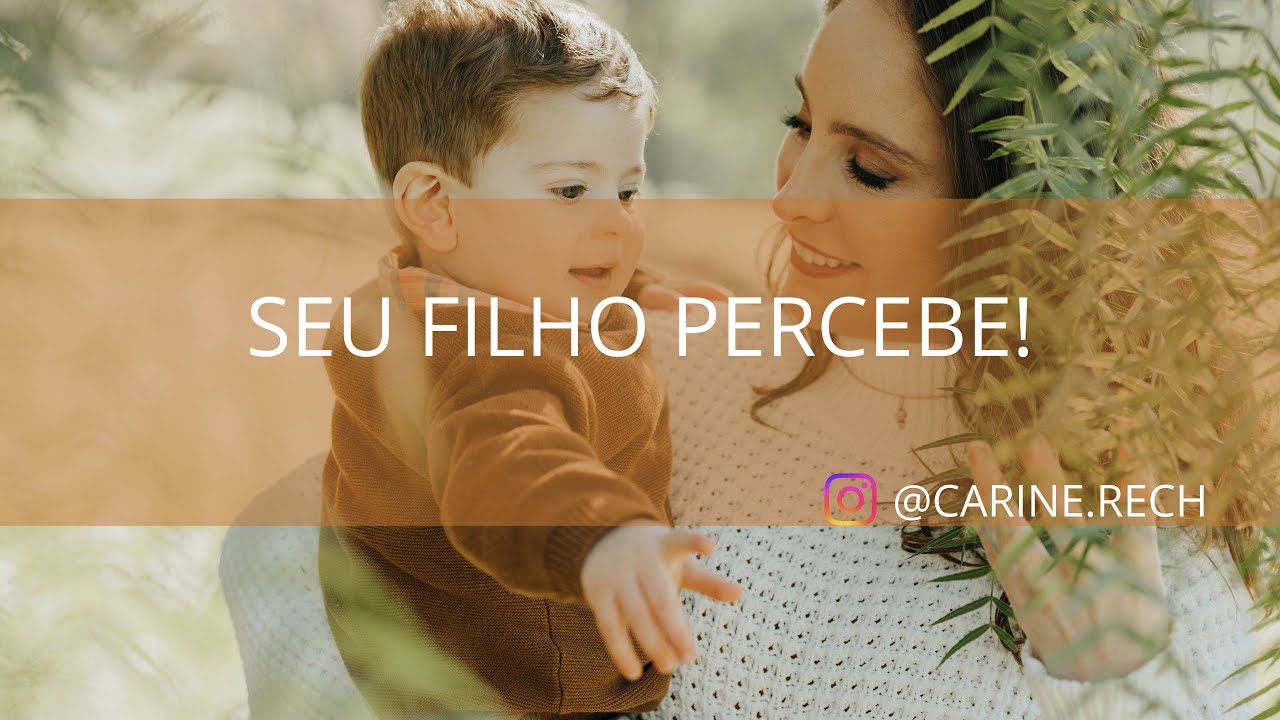 Seu filho sente quando você não está presente!
