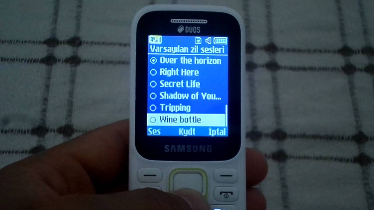 SAMSUNG B 310 İNCELEME...ZİL SESLERİ